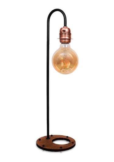 Copper Rustik Masa Lambası Abajur - Madamvila