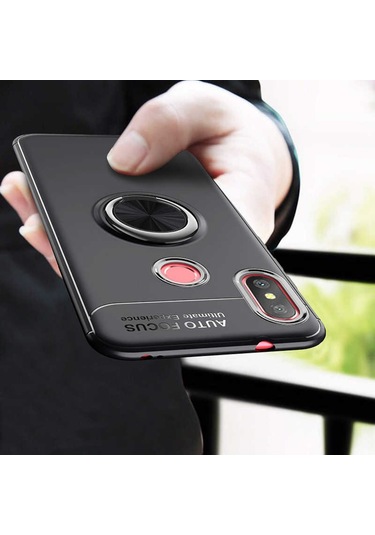 Xiaomi Redmi Note 6 Pro Kilif Yüzüklü Magnetli Ravel Case 392473510
