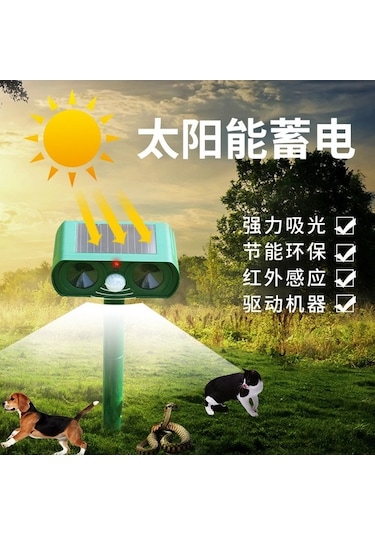 Moly Çim Yeşili Güneş Enerjisi Sürücüsü, Sokak Kedilerini Ve Köpeklerini Uzaklaştırın