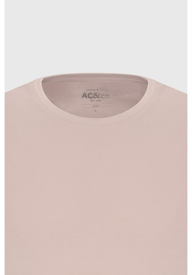 Ac&Co / Altınyıldız Classics Slim Fit Bisiklet Yaka Kısa Kol Pamuklu Erkek Tişört Gülkurusu Ac&Co / Altınyıldız Classics Slim Fit Bisiklet Yaka Kısa Kol Pamuklu Erkek Tişört Gülkurusu