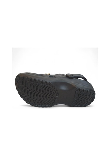 Fiyra 3009 Siyah Crks Taşlı Havuz Plaj Günlük Bayan Terlik Siyah