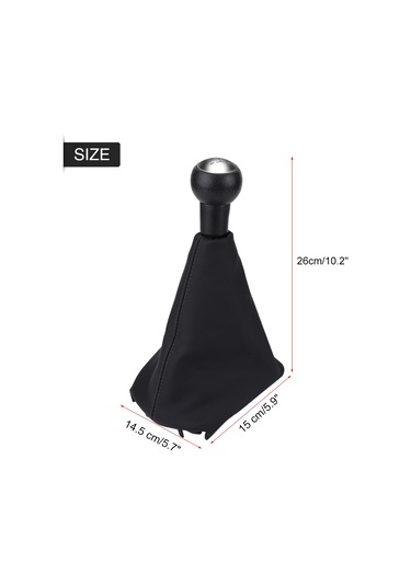 Padalink Peugeot 307 308 607 608 Citroen C3 C5 İçin 5 Vites Değişim Kolu防尘套 Tam Set - Yeni Pu Deri + Plastik Malzeme, Kolay Kurulum