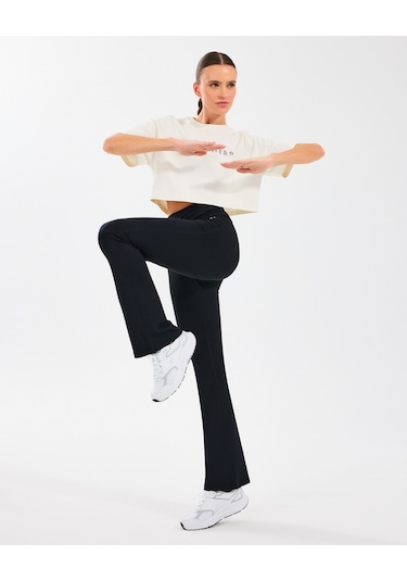 Skechers W Basic Flare Legging Kadın Siyah Tayt S2510201-001 SiYAH