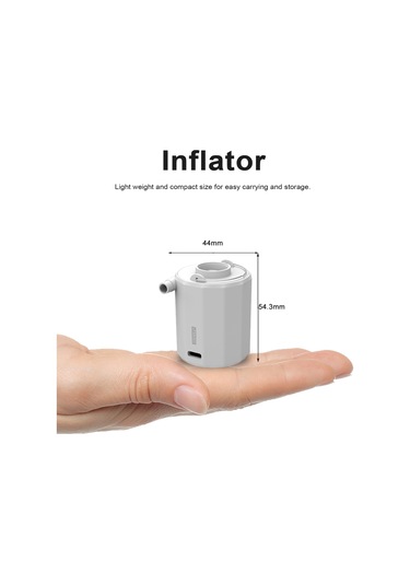 Yifomall Taşınabilir Şişirme Ve Emme Pompası, Çok Amaçlı Kamp Ve Seyahat Ekipmanı, Işık Fonksiyonlu