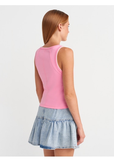 Dilvin 21087 Kontrast Fitilli Atlet-pembe Pembe