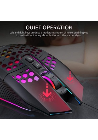 Kablosuz Oyun Faresi, Hafif, Şarj Edilebilir Usb Fare, 8 Düğme, Masaüstüne Dönüş Düğmesi, 3 Ayarlanabilir Dpı Seviyesi, Bilgisayar Pc İçin 4 Mod