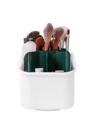 Youtek 360 Derece Dönebilen Büyük Kapasiteli Pembe Kalp Şekilli Kozmetik Saklama Kutusu, Masaj Ve Tuvalet İçin Pratik Çözüm Pembe