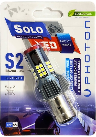 Photon Solo S2 Led 12v Blıster Ambalaj Yeni Beyaz Işık
