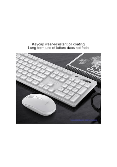Yındıao V3 Max Sessiz Kablosuz Q Klavye + Mouse Seti