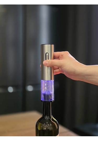 Usb Şarjlı Elektrikli Şarap Açacağı 435585298 Gri