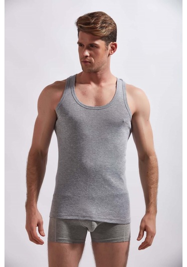 Josejuan 3'lü Erkek Atlet %100 Pamuk Suprem 3300-siyah - Beyaz - Gri Melanj