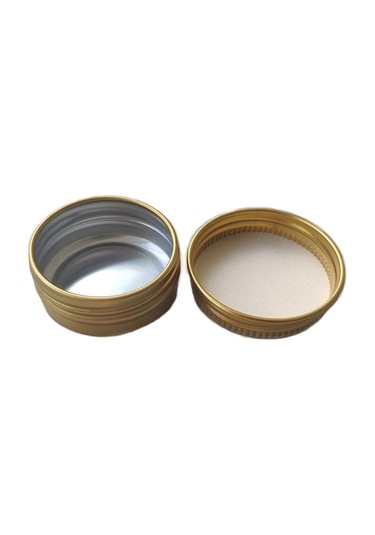 Pazly Yuvarlak Vidalı Teneke Suntek Kutular Için Dudak Boş 24x 15ml Hq Altın