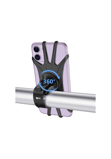 Btroller Electric Bisiklet Motosiklet Bisiklet Çağrı Telefon Tutucu Montaj Kelepçesi 360 Rotatable Siyah