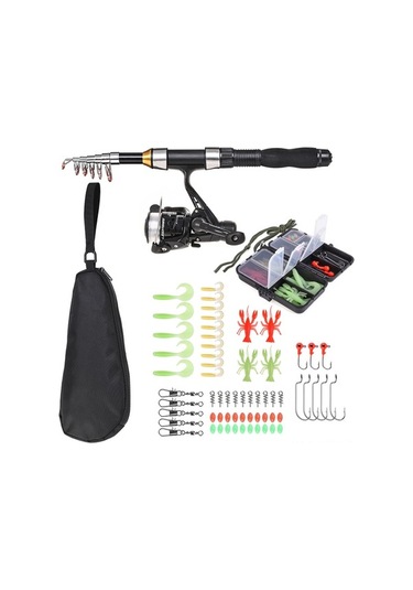 Didadodo Teleskopik Olta Seti: 1.5m Kamış, Makara, Yemler Ve Çanta Dahil Profesyonel Av Malzemeleri, Profesyonel Kalite