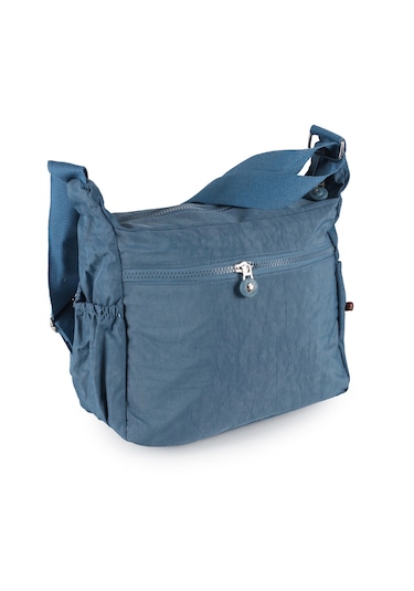 Krinkıl Çok Gözlü Çapraz Kol Omuz Postacı Çantası Mavi 116e Mavi
