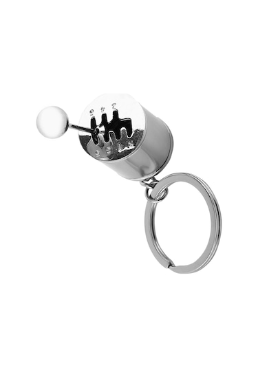 Fosenze Mavi Metal 6 Vitesli Manuel Şanzıman Anahtarlık - Gerçek Vites Değiştirme Özelliği, Araba Severlere Kozmetik Hediyelik Alet