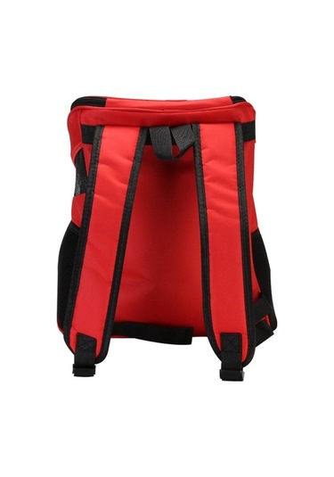 Dm Cbtx Taşınabilir Katlanır Nefes Alabilir Evcil Hayvan Taşıyıcı Sırt Çantası 45x36x31cm Kırmızı