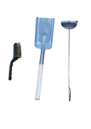 Mobilreyon Şömine Seti, Gelberi,fırça, Kürek Köz Küreği 3'lü Set