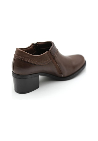 Mammamia 3725lx Kadın Deri Topuklu Ayakkabı Kahverengi