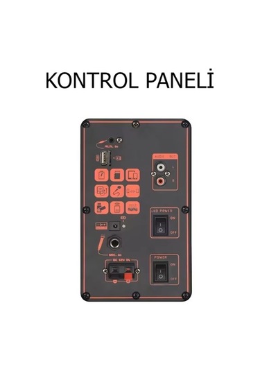 Ultratekno Ndr-102b Full Rgb Panel 40 Watt Sahne Ayaklı Hoparlör
