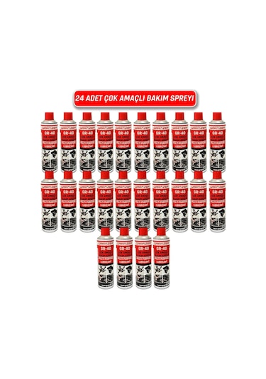 Grayzer GR-40 Çok Amaçlı Bakım Spreyi 200 ML 1 Koli 24 Adet