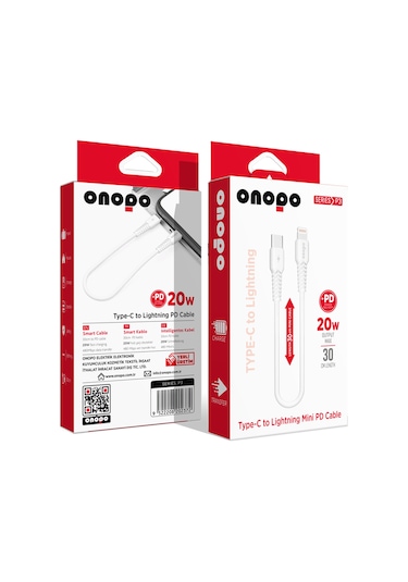 Type-c To Lightning Mini Pd 20w Hızlı Şarj Ve Data Kablosu 30cm