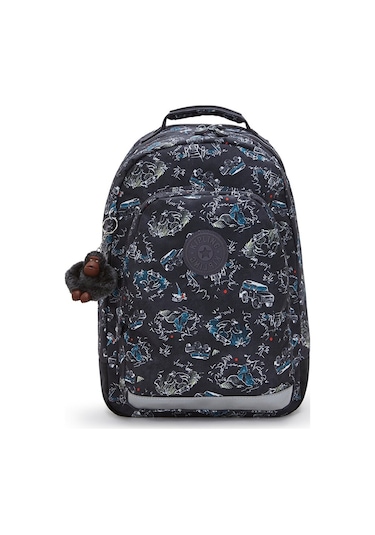 Kıplıng Class Room Büyük Boy Sırt Çantası Desenli Jungle Fun Race