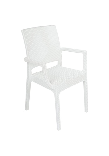 Depootoptan Mandella Elit Rattan Koltuk (6 Adet) Beyaz