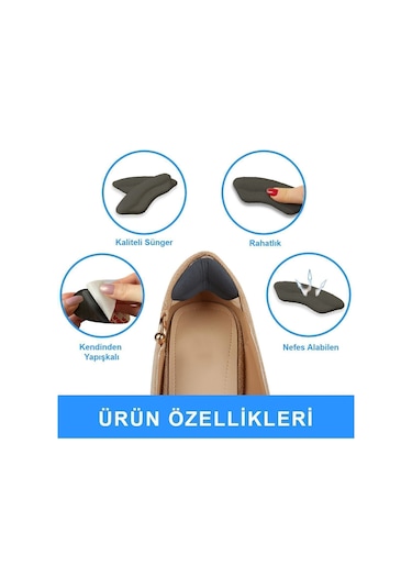 Active Team SP05-Yapışkanlı Bilek Koruma|Topuk Vurma Önleyici Sünger Ped