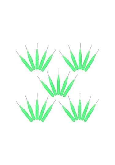 Wezone 25 Adet Yumuşak Fiber Telli Diş Arası Fırça - Ağız Hijyeni Bakımı İçin Güneş Yeşili Seti