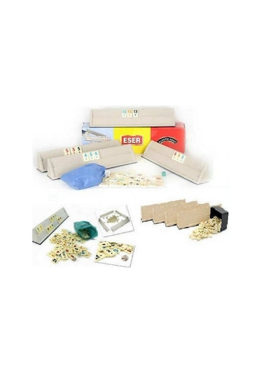 Okey Takımı Plastik Büyük Boy Okey