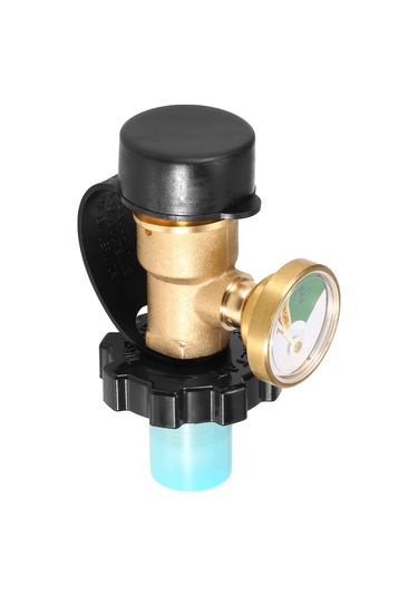 Tenfowee Pol-qcc1 Dönüştürücü Adaptör, Yakıt Seviyesi Gösterici İle, Kamping Stovu Ve Propane Cihazları İçin, Pirinç Yapısı Altın