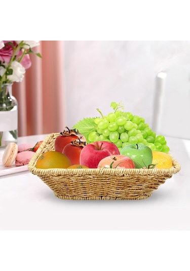 Suntek Magideal Dokuma Sepet Kase Yemek Sebzeleri Yatak Odası Banyo L