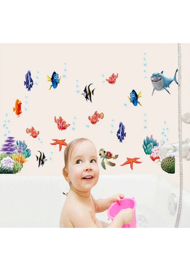 Yaozixia Sualtı Dünyası Çeşitli Balıklar Okyanus Kendin Yap Duvar Çıkartmaları Duvar Kağıdı Sanat Dekor Duvar Resmi Oda Çıkartması Çok Renkli