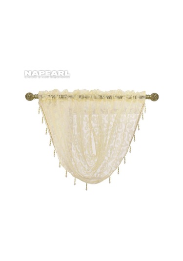 Krem 1 Pc Napearl Modern Boncuklu Jakarlı Perde Valance Tasarım Pencere Dekoratif Perde Çiçek Tül Perde Krem Krem 1 Pc Napearl Modern Boncuklu Jakarlı Perde Valance Tasarım Pencere Dekoratif Perde Çiçek Tül Perde Krem