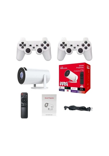 4k Android Oyun Konsollu Taşınabilir Ultra Hd Lcd Led Projeksiyon Netflix Prime Dolby Audio Destekli-131634