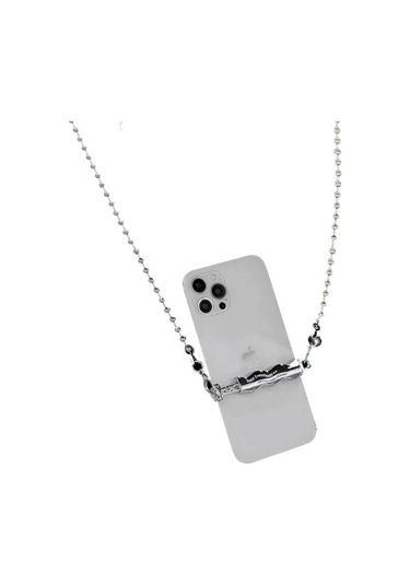 Noktaks - Cep Telefonu İp03 Cep Telefonu Boyun Askısı Metal Zincir T24350