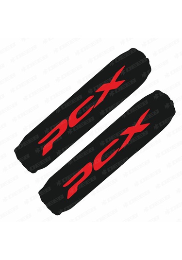 Pcx Baskılı Amortisör Çorabı Kılıfı Kırmızı