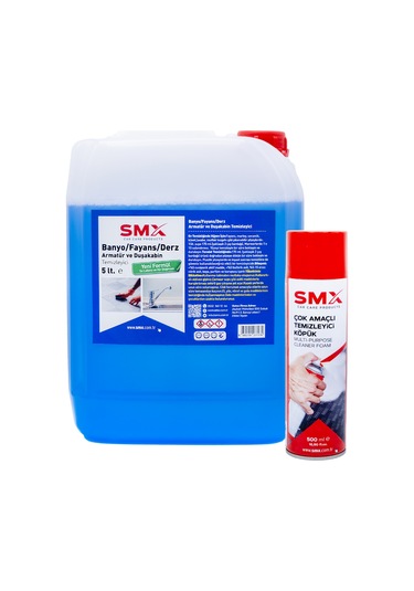 Banyo Fayans Duşa Kabin Ve Derz Temizleyici 5 Lt +çok Amaçlı Temizleyici Köpük 500 Ml