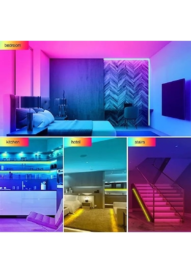 Tv Arka Plan Duvarı, Yatak Odası Dekorasyonu İçin Dc 5vrgb Uzaktan Kumanda Işığı İl Kontrolü Neon Işığı Led Aydınlatmalar 56668657