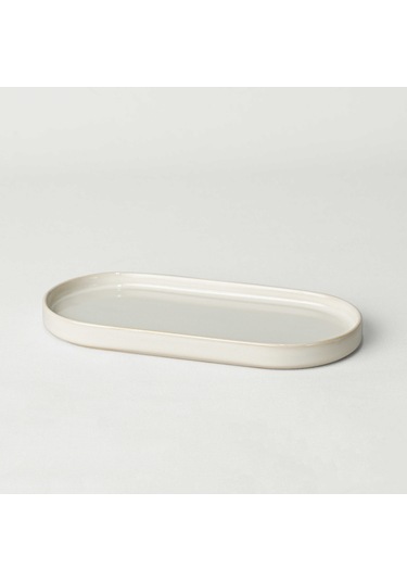 Linens Trina Banyo Tepsisi 25x12x2 Cm Krem Çok Renkli