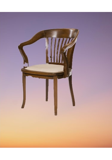 Bengimobilya Zus593 Atmaca Tam Kolçak Kayın Torna Retro Bambu Iskelet Sandalye