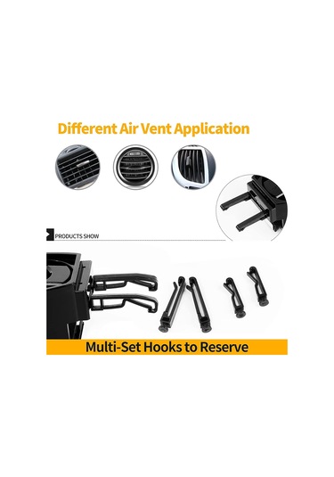 Araba İçin 2'si 1 Arada Havalandırma Telefon Tutucu Ve İçecek Tutucu, Evrensel Bardak Şişe Montaj Braketi Standı Siyah