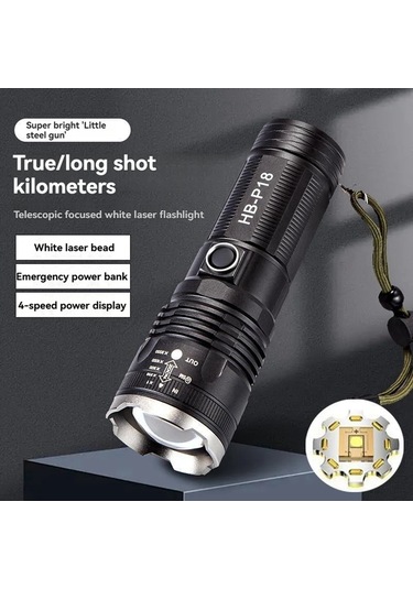 Açık Taşınabilir Güçlü Işık Led El Feneri Acil Su Geçirmez El