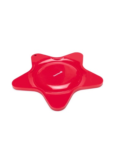 Beeztees Yavru Köpek Yaş Mama Yeme Oyuncağı, Yıldız Şeklinde, Silikon, Kırmızı, 20x20cm