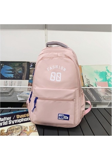 Gençlere Özel Şık Ve Dayanıklı Okul Çantası, Ergonomik Tasarım Pembe