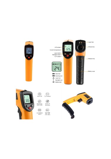 Benetech Gm320 -dijital Kızılötesi Ir Termometre - Sıcaklık Ölçer