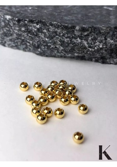 Klipsa Jewelry Altın Renkli Boncuk Ayırıcılar, Spacerlar 20 Adet 3 Mm 208069868