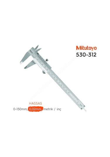 Mitutoyo 530-312 Hassas Mekanik Kumpas