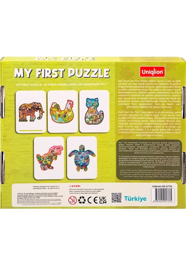 Ahşap Puzzle Safari